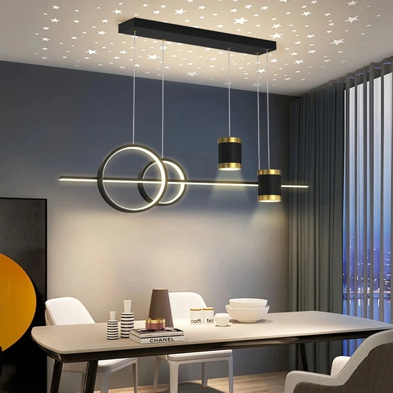Desk Setup Minimalist - İskandinav Restoran Kolye Işıkları LED Yemek