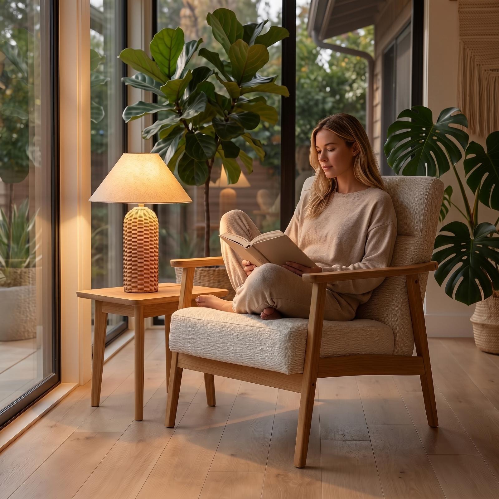 Yatak Başı Lambası Rattan Taba - Desk Setup Lamp incelemesi ve fiyatı